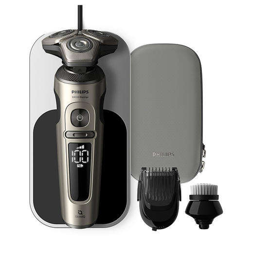 PHILIPS飞利浦蜂巢系列SkinIQ肌能感应电动剃须刀（SP9873/14） 商品图0