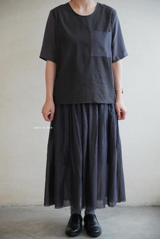 elsa esturgie深蓝/米白/黑圆领上衣 商品图3