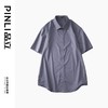 PINLI品立2023夏季新款纯色商务短袖衬衫竹纤维男士上衣休闲衬衣GD232113293——GDV232113293 商品缩略图4