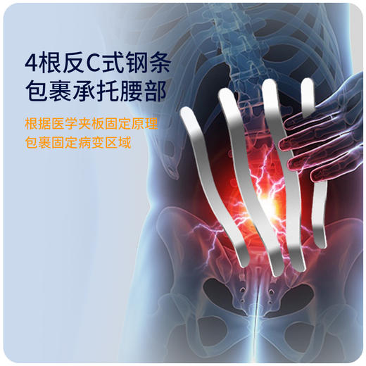 医用腰部固定带 腰疼腰部劳损护腰带 腰椎矫正器 商品图2