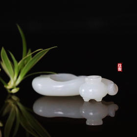 和田玉（羊脂玉）香插 25.86g