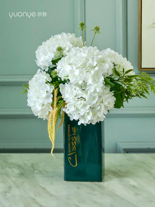 绣球花保湿逼真手感仿真花客厅餐桌茶几装饰高端大朵假花束摆设件 商品图5