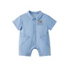 英氏童装男宝软牛仔蛤衣短袖连体衣爬服2023夏季新品YRHBJ2P235A 商品缩略图4