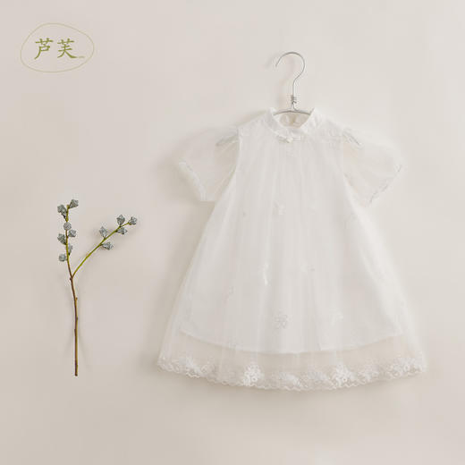 【马克珍妮 芦芙】新款夏装 中国风刺绣网纱连衣裙230725 商品图4