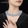 GAONAS 链子925银锆石 高纳仕 壕镶嵌苍松翠柏项链 BX041600 商品缩略图3