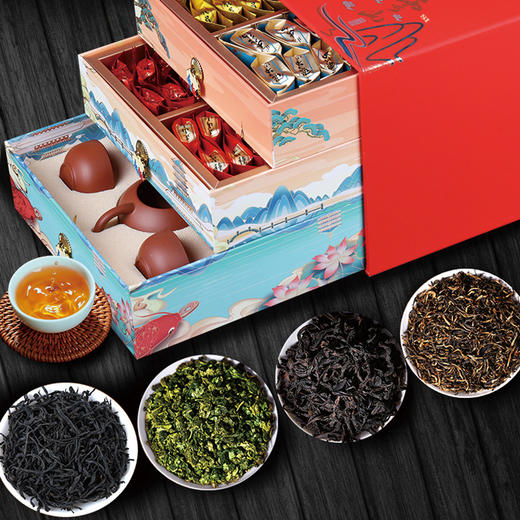 深山集市·云山茶叶礼盒装 大红袍铁观音金骏眉正山小种红茶送茶具茶饮 商品图2