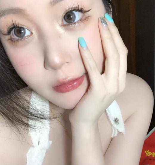 kikicon月抛 迷雾白茶 灰 14.5mm 2片装 含硅水凝胶 商品图6