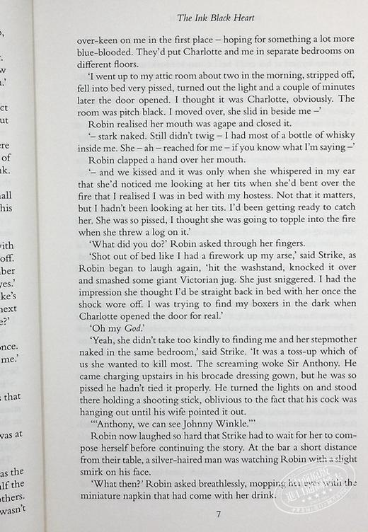 【中商原版】神探斯特莱克6 墨黑之心 英文原版 The Ink Black Heart A Cormoran Strike Novel Book 6 Robert Galbraith 商品图6