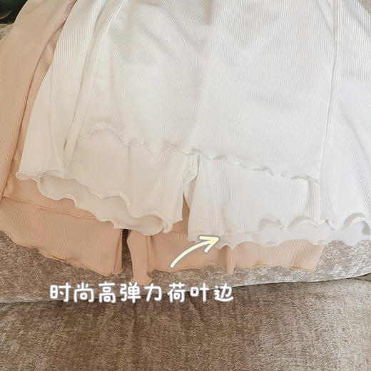 【软糯纯欲，无尴尬线，隐藏三角区】夏季新款防走光遮挡隔层安全裤女外穿大码宽松三分冰丝螺纹打底裤 商品图2