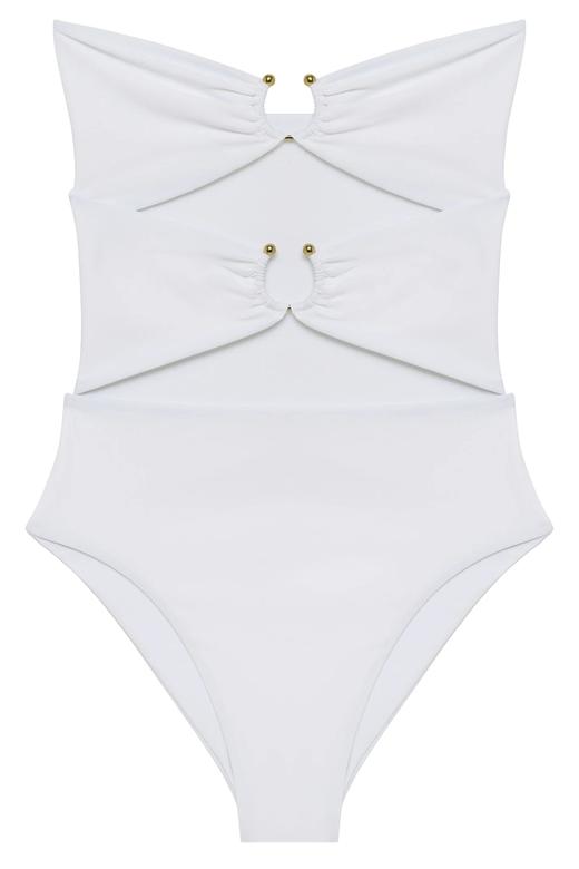 JADE Swim - Ella One Piece-WHITE - 女装连体泳衣 - 白色 商品图0