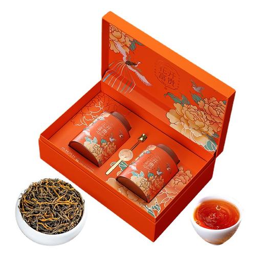「双罐礼盒装！金骏眉」新茶蜜香金骏眉红茶茶叶礼盒装浓香型250g 春节年货送礼送长辈茶饮 商品图4