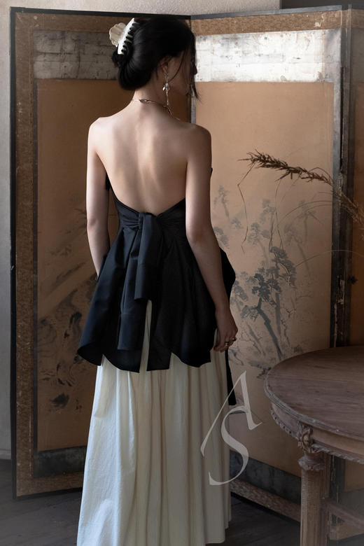 Ashlyn  米白色GINA抽褶半裙 商品图14