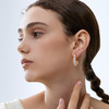 盐岛	熔蜡白玉弯月耳环 商品缩略图3