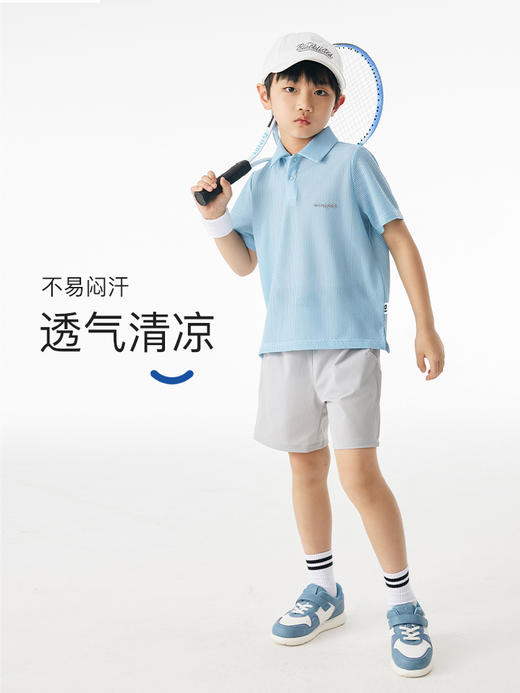 onmygame儿童运动短裤男童弹力五分裤夏季体能训练裤轻薄透气 商品图2