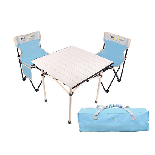 纵贯线户外折叠桌椅四件套ST-16 商品图0