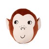 法国 Nobodinoz 淘气猴靠垫 35X32X10 棕褐色 N112565 商品缩略图0