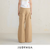 JUDYHUA 口袋设计款工装直筒裤 商品缩略图2