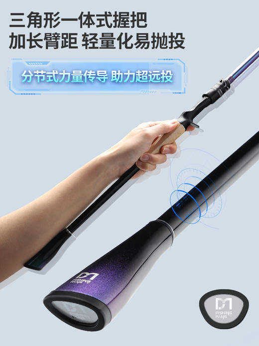 钓迷兰溪泛用路亚竿杆远投鲈鱼鳜鱼直柄枪柄钓鱼竿富士导环M抛竿 商品图2