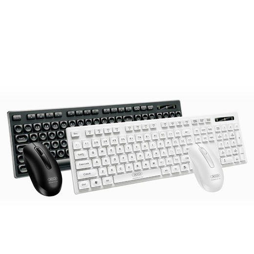 商务无线键盘鼠标套装白色XO-KB-02 商品图1