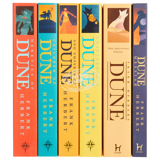 【中商原版】沙丘 六部曲套装6册 英文原版 科幻小说 Dune 弗兰克·赫伯特 Frank Herbert 当代科幻史诗畅销书 电影同名原著 商品图1