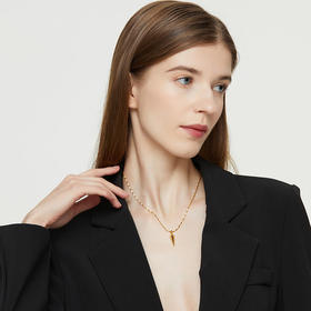 盐岛	尖锥波浪项链