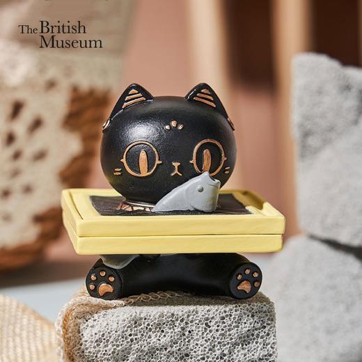 大英博物馆盖亚·安德森猫和她的朋友们系列 巴斯特摸鱼立体冰箱贴 商品图0