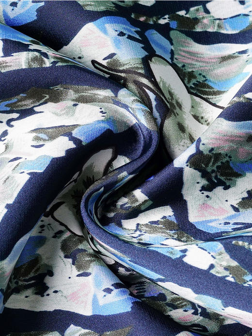 剩S/M 米思阳2025夏季新款时尚优雅印花半身裙气质大方修身一步裙3581 商品图3