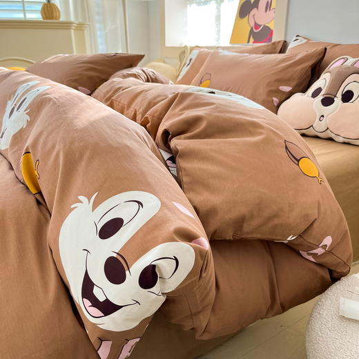 【床上用品】迪士尼纯棉四件套卡通全棉床单被罩床笠床上三件套被套 商品图3