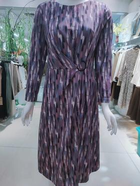 80640311 05528432 杉杉收腰印花连衣裙