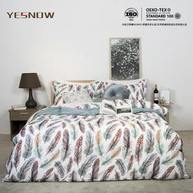 60S贡缎印花四件套-零光片羽