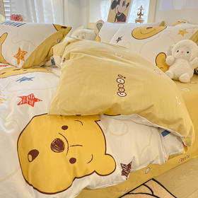 【床上用品】迪士尼纯棉四件套卡通全棉床单被罩床笠床上三件套被套