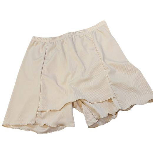 【软糯纯欲，无尴尬线，隐藏三角区】夏季新款防走光遮挡隔层安全裤女外穿大码宽松三分冰丝螺纹打底裤 商品图4