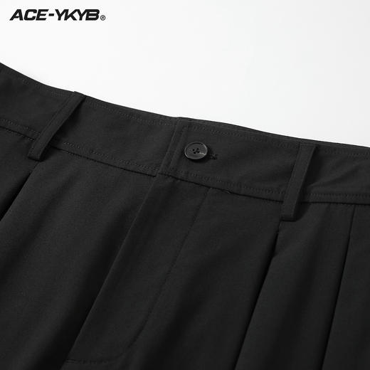 YKYB 23SS简约风廓形西装短裤百搭高腰五分裤休闲宽松阔腿裤子潮 商品图3