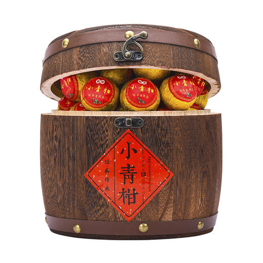 「木桶礼盒装！小青柑」新会小青柑陈皮普洱茶 陈皮茶柑普茶小青柑500g木桶礼盒装茶饮 商品图4