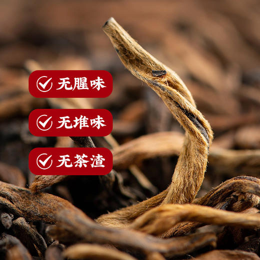 「两罐礼袋装！普洱金芽」云南普洱茶熟茶勐海班章宫廷普洱熟茶250g礼盒装茶饮 商品图2