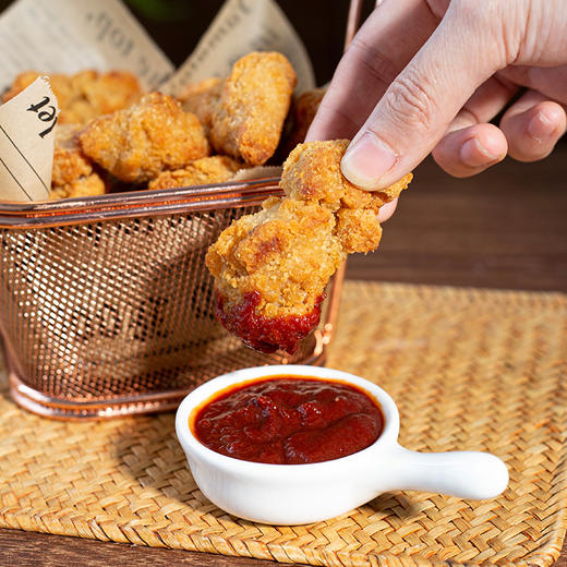 【5袋赠送1袋，加量不加价】【孩子放心吃的大块肉肉】0添加唐扬鸡块 还原日式炸鸡经典风味  0抗鸡腿肉 油炸/空气炸锅/烤箱都可做  肉汁丰富 外酥里嫩  香到吮指~ 商品图0