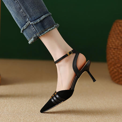 夏季新款，里外全皮包头细跟凉鞋YX-A912 商品图8