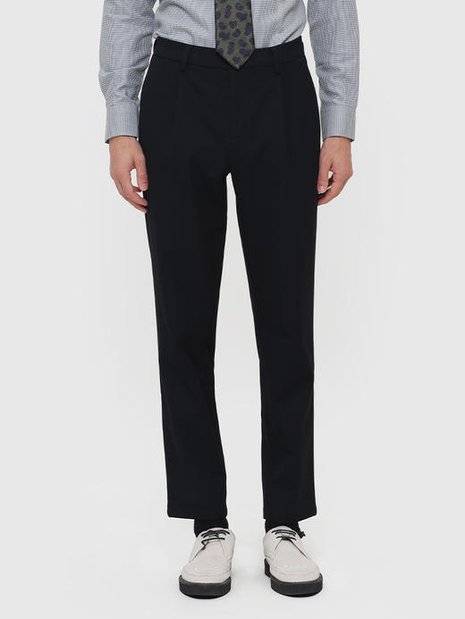 callisto藏青混纺休闲裤 FRCPW170C 商品图0