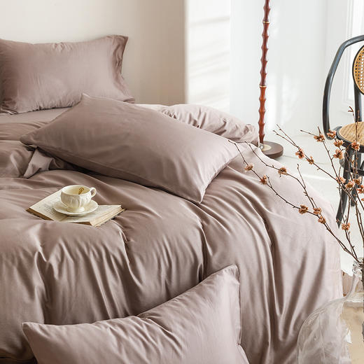 红秀世纺60s全棉贡缎四件套美好人HX2211-C005 商品图3