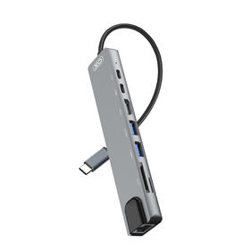 Type-C HUB分线器 扩展坞XO- HUB003 灰色