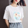 夏季新款，棉质风蕾丝拼接小衫短袖T恤S92327027 商品缩略图4