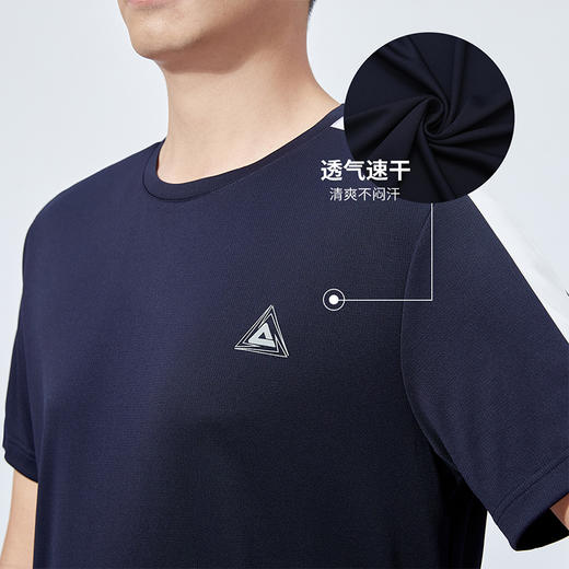 【两件套】男子运动套装夏季户外跑步男式t恤短裤休闲套装 商品图2