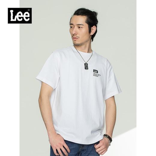 商场同款21春夏新品宽松版白色印花男短袖T恤潮流L448064DRK14 商品图0