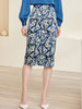 剩S/M 米思阳2025夏季新款时尚优雅印花半身裙气质大方修身一步裙3581 商品缩略图2