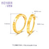 黄18k金耳环女气质百搭ins风耳圈精致耳扣送女友礼物MEMORA诗普琳KEE01201（线上专供） 商品缩略图1