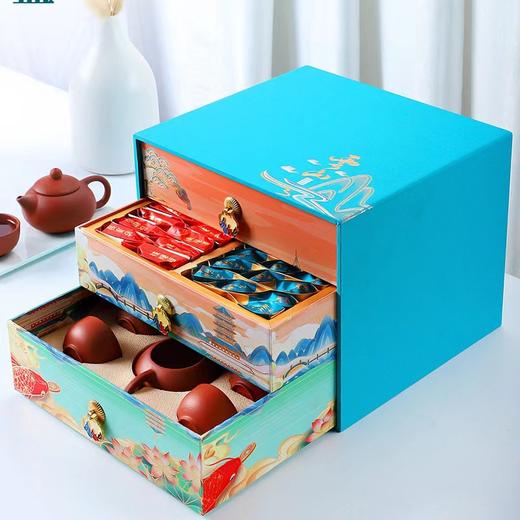 深山集市·云山茶叶礼盒装 大红袍铁观音金骏眉正山小种红茶送茶具茶饮 商品图0