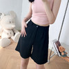 【五分裤口袋款马卡龙西装短裤】女夏季薄款运动休闲裤松紧高腰直筒裤 商品缩略图5