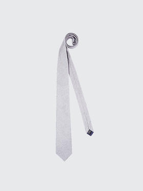 callisto灰色全桑蚕丝领带 FOCTE010GY