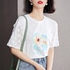 夏季新款，棉质风蕾丝拼接小衫短袖T恤S92327027 商品缩略图2