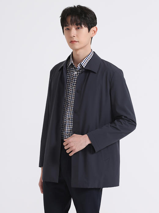 callisto藏青锦纶混纺风衣 SSFES160C 商品图1